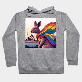 Gay Pride Kangaroo (Sydney, Australia) Hoodie